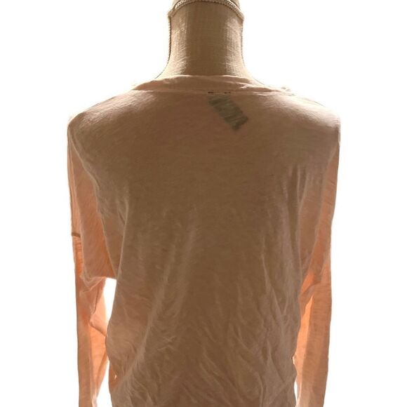 Bobi Los Angeles | Slub Top Pink Long Sleeve Button Down Size M Retail $66 - Picture 9 of 9